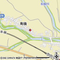 秋田県湯沢市上院内町後188周辺の地図