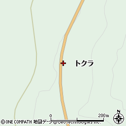 秋田県雄勝郡東成瀬村椿川トクラ周辺の地図