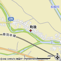 秋田県湯沢市上院内町後206周辺の地図