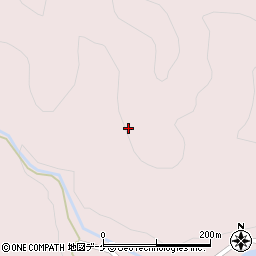 秋田県湯沢市院内銀山町勘四郎沢周辺の地図