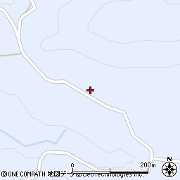 秋田県湯沢市皆瀬谷地周辺の地図
