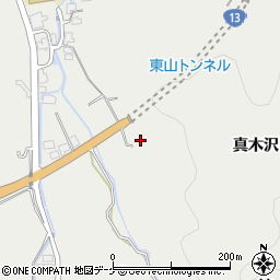 秋田県湯沢市横堀真木沢周辺の地図