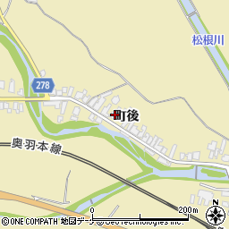 秋田県湯沢市上院内町後179周辺の地図