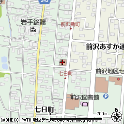 前沢郵便局周辺の地図