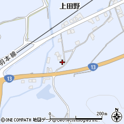 秋田県湯沢市下院内新馬場22周辺の地図