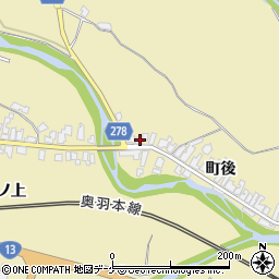 秋田県湯沢市上院内町後171周辺の地図