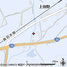 秋田県湯沢市下院内新馬場9周辺の地図