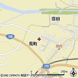 秋田県湯沢市上院内荒町13周辺の地図