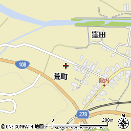 秋田県湯沢市上院内荒町11周辺の地図