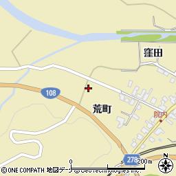 秋田県湯沢市上院内荒町7周辺の地図