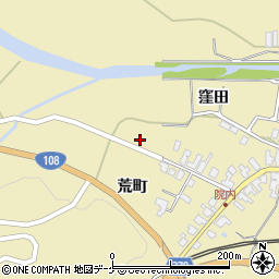 秋田県湯沢市上院内荒町79周辺の地図