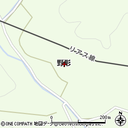 岩手県大船渡市三陸町綾里野形周辺の地図