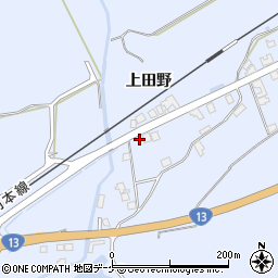 秋田県湯沢市下院内新馬場26周辺の地図