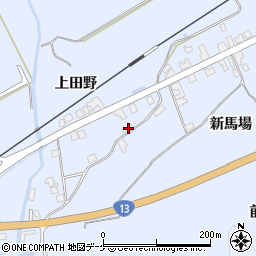秋田県湯沢市下院内新馬場63周辺の地図