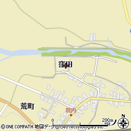 秋田県湯沢市上院内窪田周辺の地図