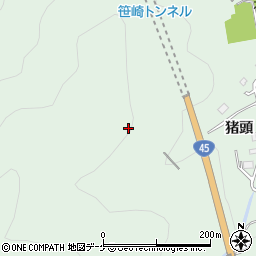 北笹崎川橋周辺の地図