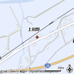 秋田県湯沢市下院内上田野30-5周辺の地図