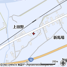 秋田県湯沢市下院内新馬場177周辺の地図