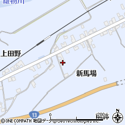 秋田県湯沢市下院内新馬場172周辺の地図