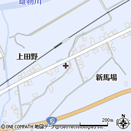 秋田県湯沢市下院内新馬場176周辺の地図