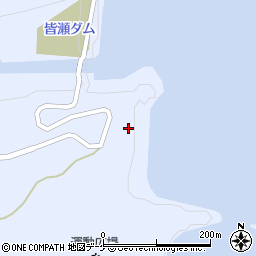 秋田県湯沢市皆瀬小貝渕周辺の地図