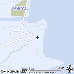 秋田県湯沢市皆瀬（小貝渕）周辺の地図