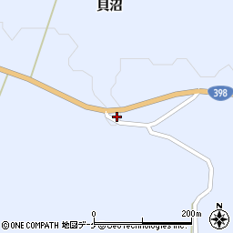 秋田県湯沢市皆瀬上貝沼20周辺の地図