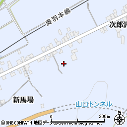 秋田県湯沢市下院内新馬場145周辺の地図