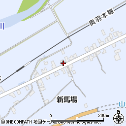 秋田県湯沢市下院内新馬場186周辺の地図