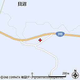 秋田県湯沢市皆瀬上貝沼47周辺の地図