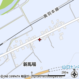 秋田県湯沢市下院内新馬場163周辺の地図