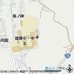 秋田県湯沢市横堀（上新田）周辺の地図