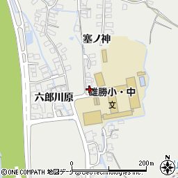秋田県湯沢市横堀板橋周辺の地図