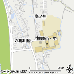 秋田県湯沢市横堀（板橋）周辺の地図
