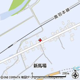 秋田県湯沢市下院内新馬場187周辺の地図