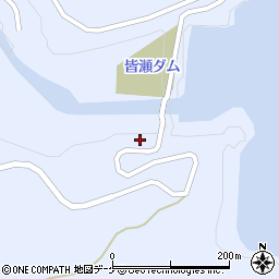 秋田県湯沢市皆瀬箕輪周辺の地図