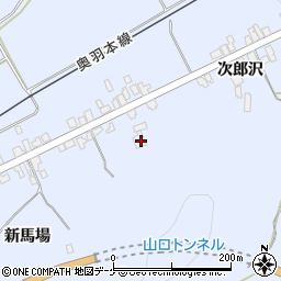 秋田県湯沢市下院内新馬場153周辺の地図