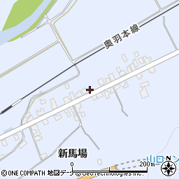 秋田県湯沢市下院内新馬場190周辺の地図