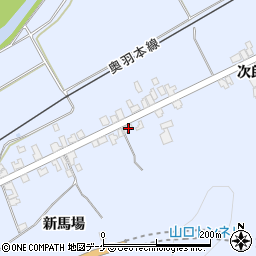 秋田県湯沢市下院内新馬場161周辺の地図