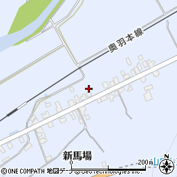 秋田県湯沢市下院内新馬場189周辺の地図