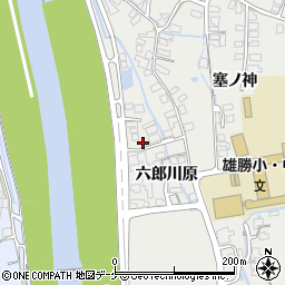 秋田県湯沢市横堀六郎川原18周辺の地図