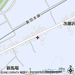 秋田県湯沢市下院内新馬場159周辺の地図