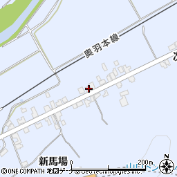 秋田県湯沢市下院内新馬場193周辺の地図