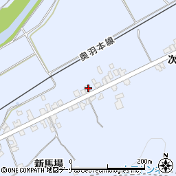 秋田県湯沢市下院内新馬場196周辺の地図