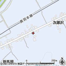 秋田県湯沢市下院内新馬場156周辺の地図
