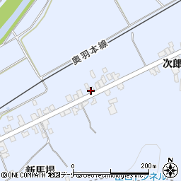秋田県湯沢市下院内新馬場199周辺の地図
