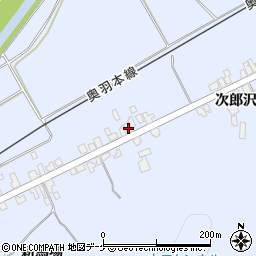 秋田県湯沢市下院内新馬場204周辺の地図