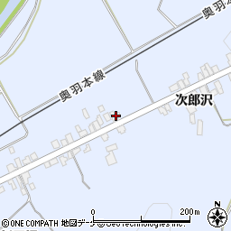 秋田県湯沢市下院内新馬場206周辺の地図
