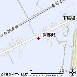 秋田県湯沢市下院内新馬場23周辺の地図