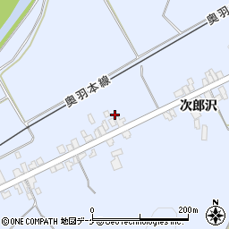 秋田県湯沢市下院内新馬場205周辺の地図